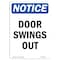 Signmission OSHA Notice, 5" Height, Door Swings Out Sign, 5" X 3.5", Portrait OS-NS-D-35-V-11524 - alternate 1